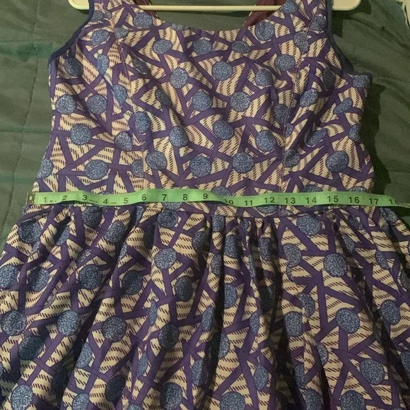 Vintage Avon hand sewn from pattern 60-70s patterned maxi dress size Small-Med - Picture 10 of 12